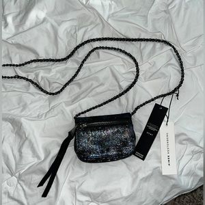 NWT Aimee Kestenberg Down under mini Crossbody iridescent black